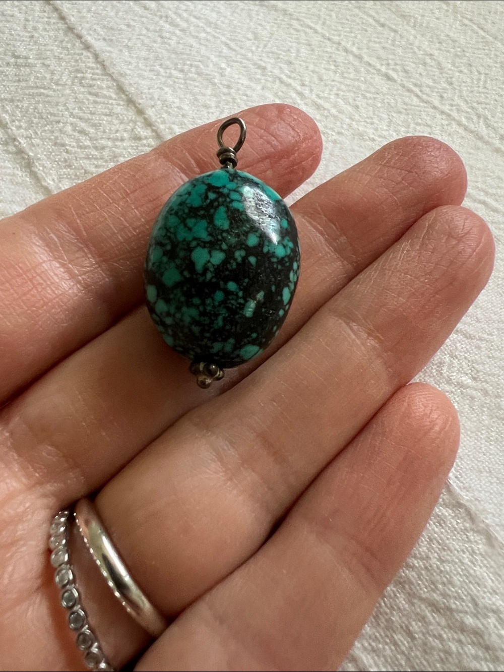 Turquoise Oval Stone Pendant